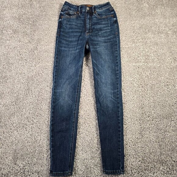 Judy‎ Blue Jeans Womens 1/25 Blue Skinny Fit Stretch Denim Everyday Casual - Picture 1 of 15